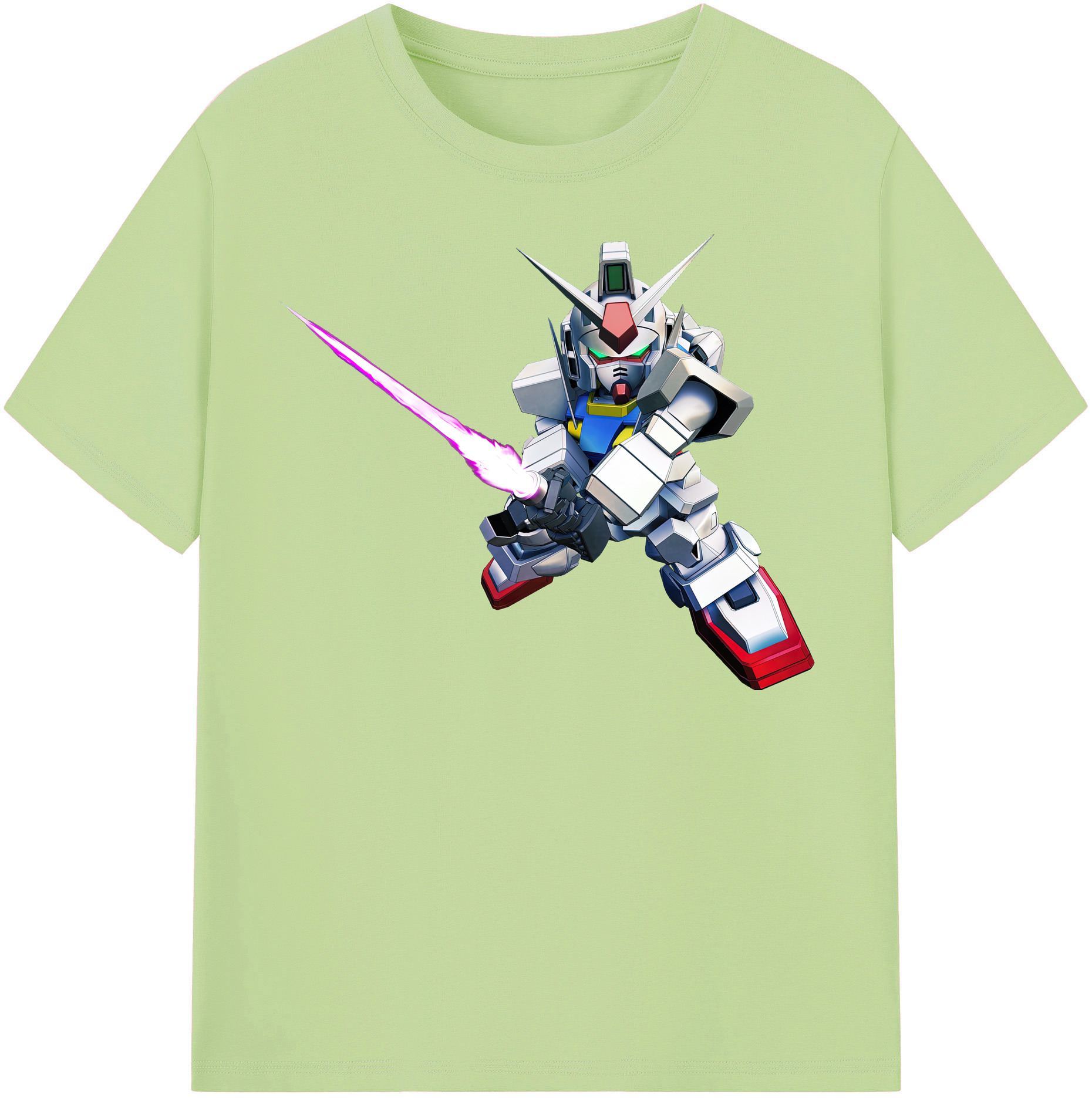 （画像用） 機動戦士ガンダム Mobile Suit Gundam 綿100％半袖Tシャツ（フロントプリント）